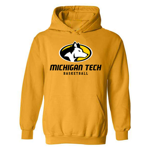 Michigan Tech - NCAA Men's Basketball : Garrett Spielman - Classic Shersey Hooded Sweatshirt-0