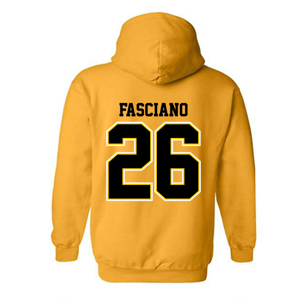 Michigan Tech - NCAA Men's Ice Hockey : Luca Fasciano - Classic Shersey Hooded Sweatshirt-1