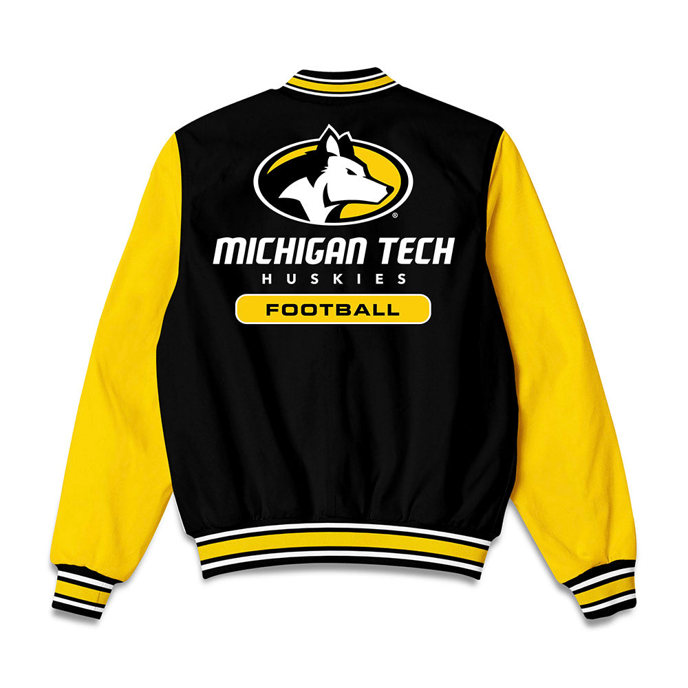 Michigan Tech - NCAA Football : Bryar Inman - Bomber Jacket-1