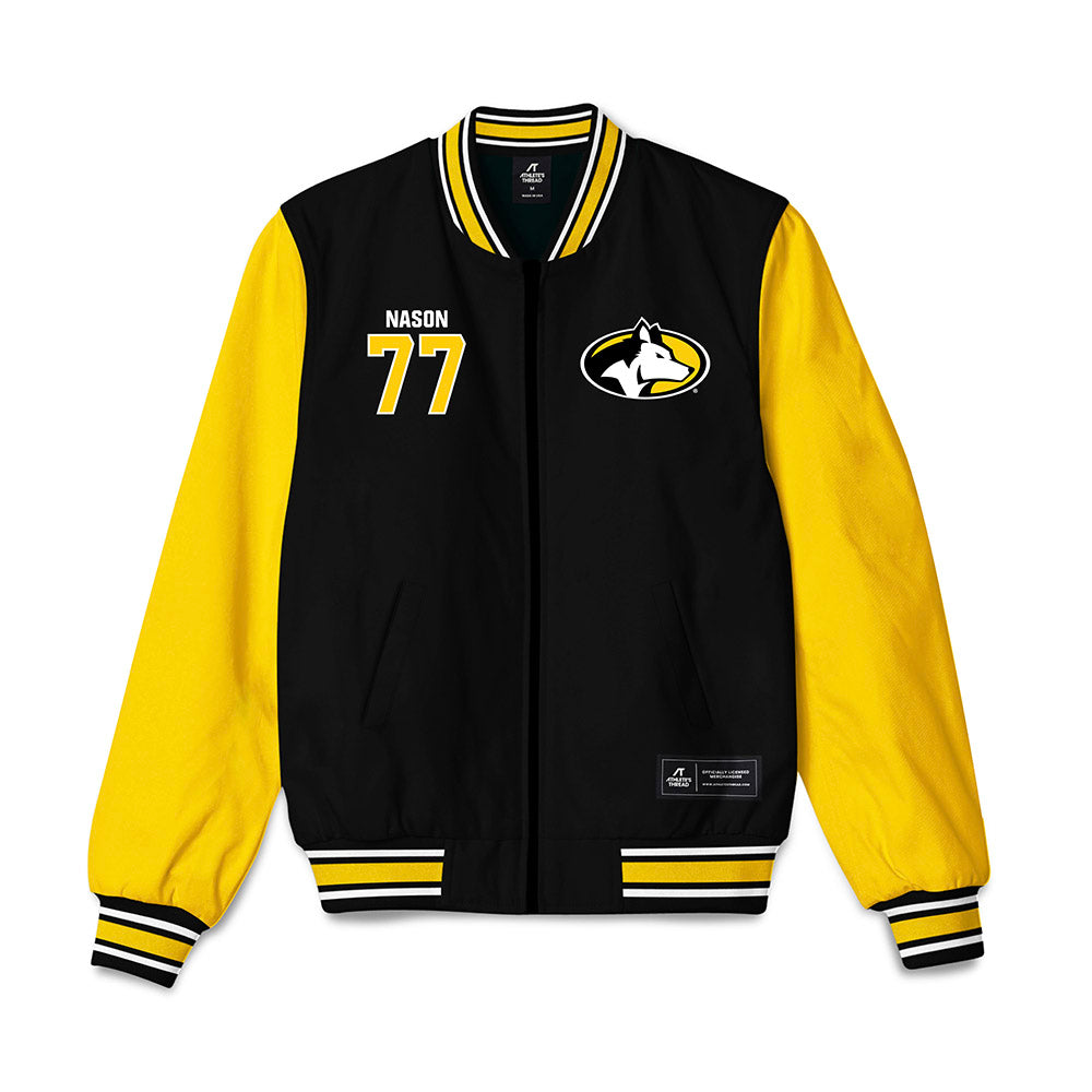 Michigan Tech - NCAA Football : Max Nason - Bomber Jacket