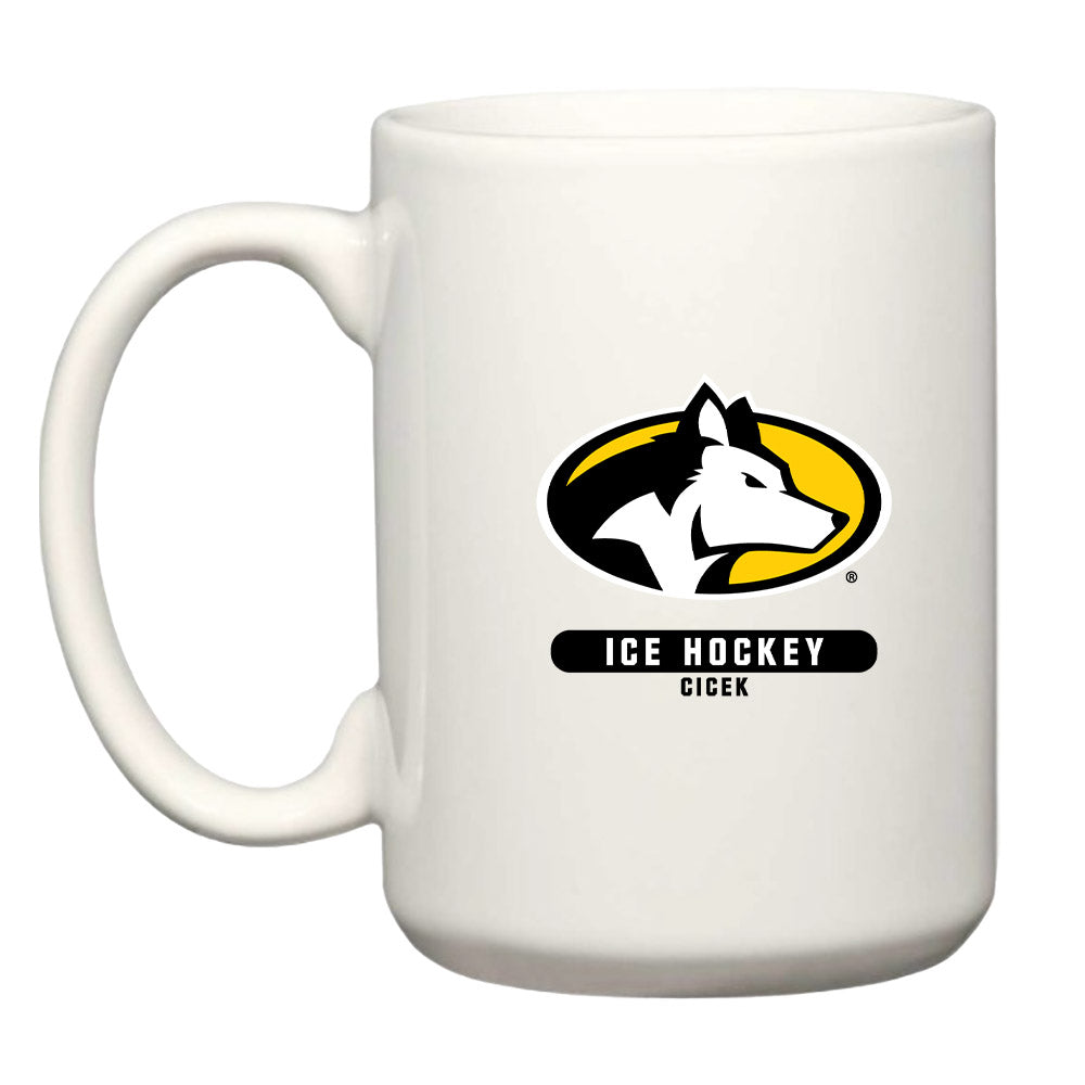 Michigan Tech - NCAA Men's Ice Hockey : Michael Cicek - Coffee Mug-0