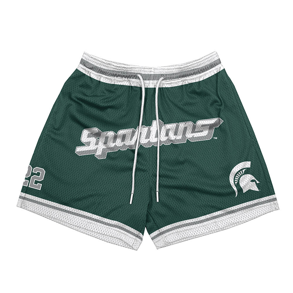 Michigan State - NCAA Women's Volleyball : Carmen Waye - Shorts-0