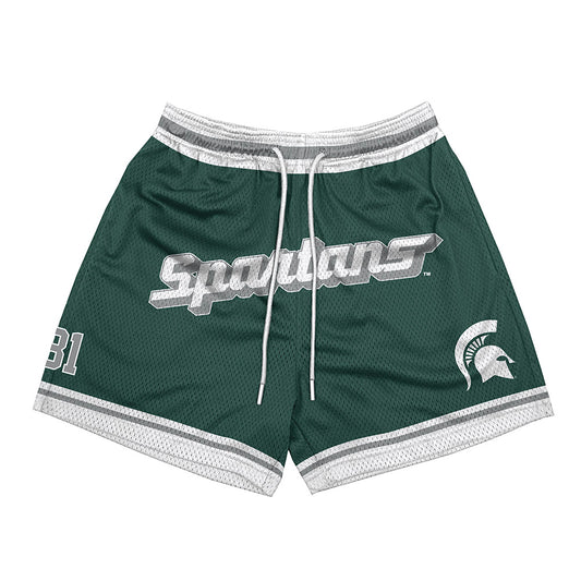 Michigan State - NCAA Men's Ice Hockey : Joshua Ravensbergen - Shorts-0
