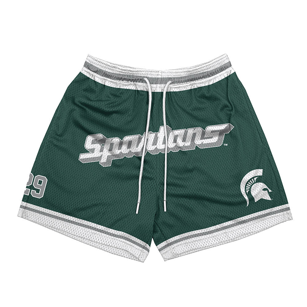 Michigan State - NCAA Football : KJ Deriso - Shorts-0
