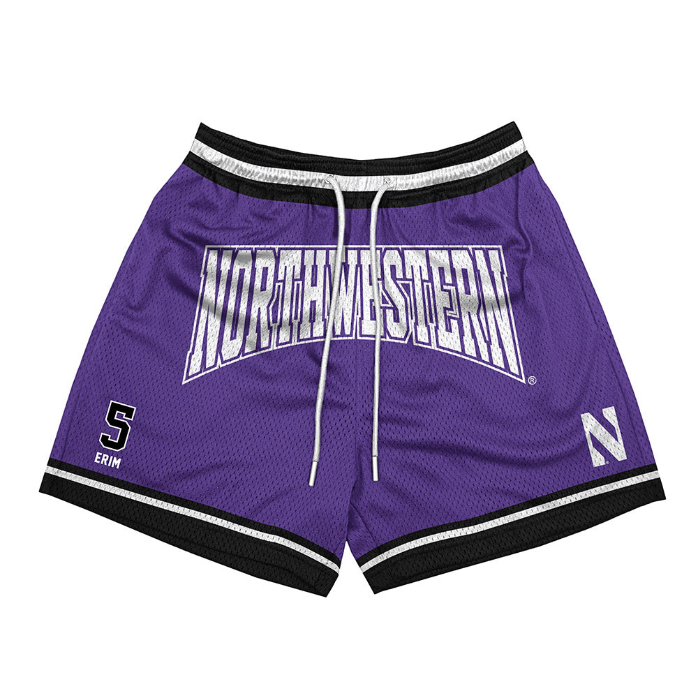 Northwestern - NCAA Women's Soccer : Quinn Erim - Purple Shorts-0