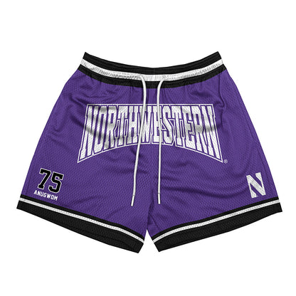 Northwestern - NCAA Football : Arkel Anugwom - Purple Shorts-0