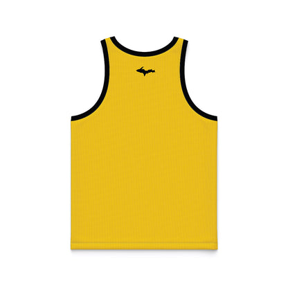 Michigan Tech - NCAA Men's Basketball : - Gold Basketball Jersey-1