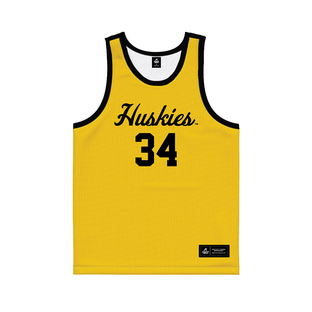Michigan Tech - NCAA Men's Basketball : Grant Warren - Gold Basketball Jersey