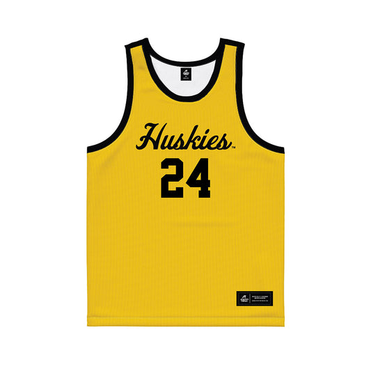 Michigan Tech - NCAA Men's Basketball : Ty Fernholz - Gold Basketball Jersey
