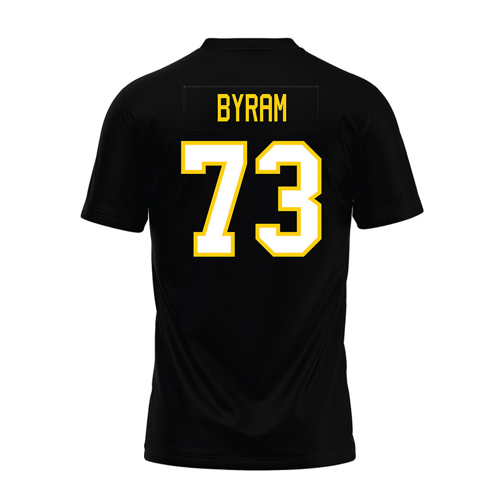 Michigan Tech - NCAA Football : Connor Byram - Black Premium Football Jersey-1
