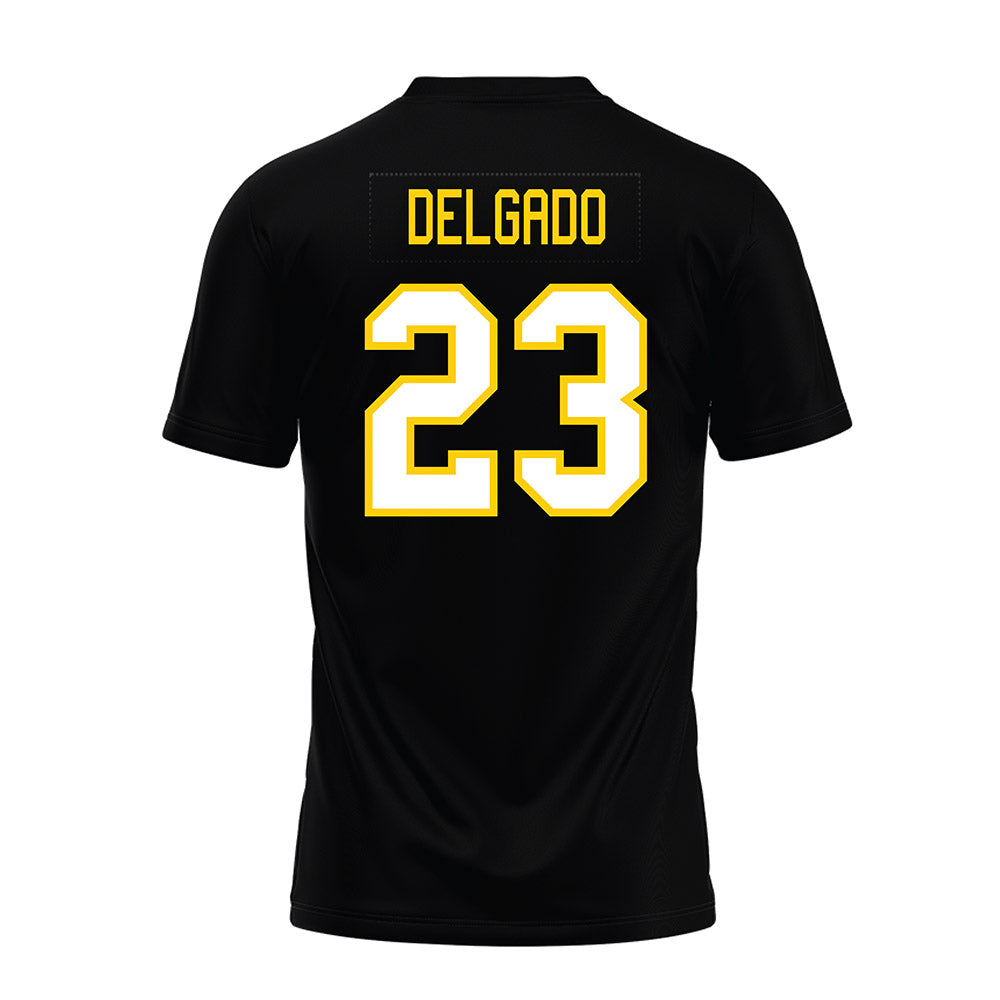 Michigan Tech - NCAA Football : Samuel Delgado - Black Premium Football Jersey-1