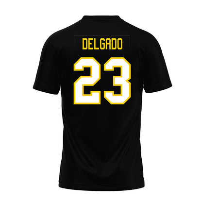 Michigan Tech - NCAA Football : Samuel Delgado - Black Premium Football Jersey-1