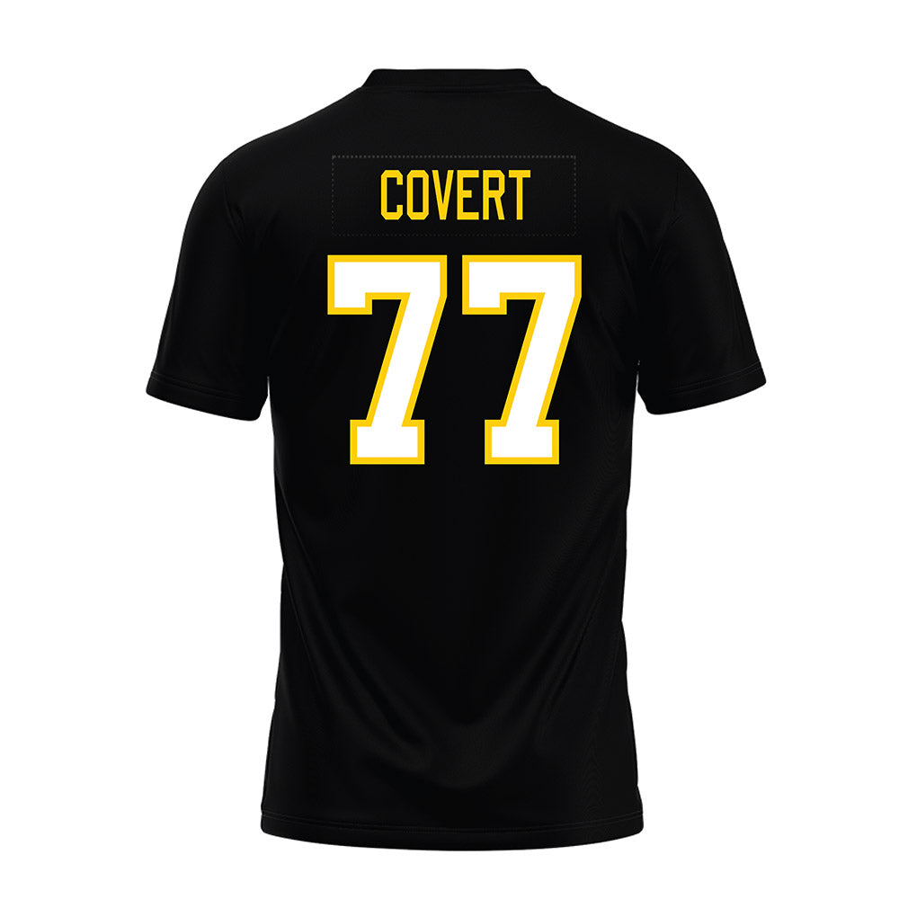 Michigan Tech - NCAA Football : Andrew Covert - Black Premium Football Jersey