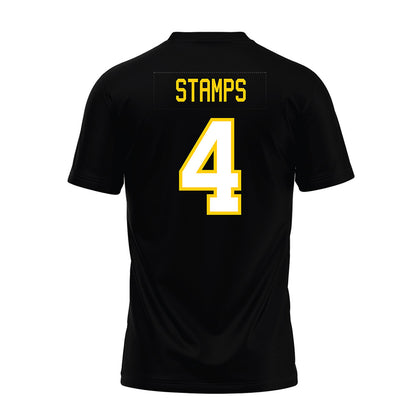 Michigan Tech - NCAA Football : Jamison Stamps - Black Premium Football Jersey-1
