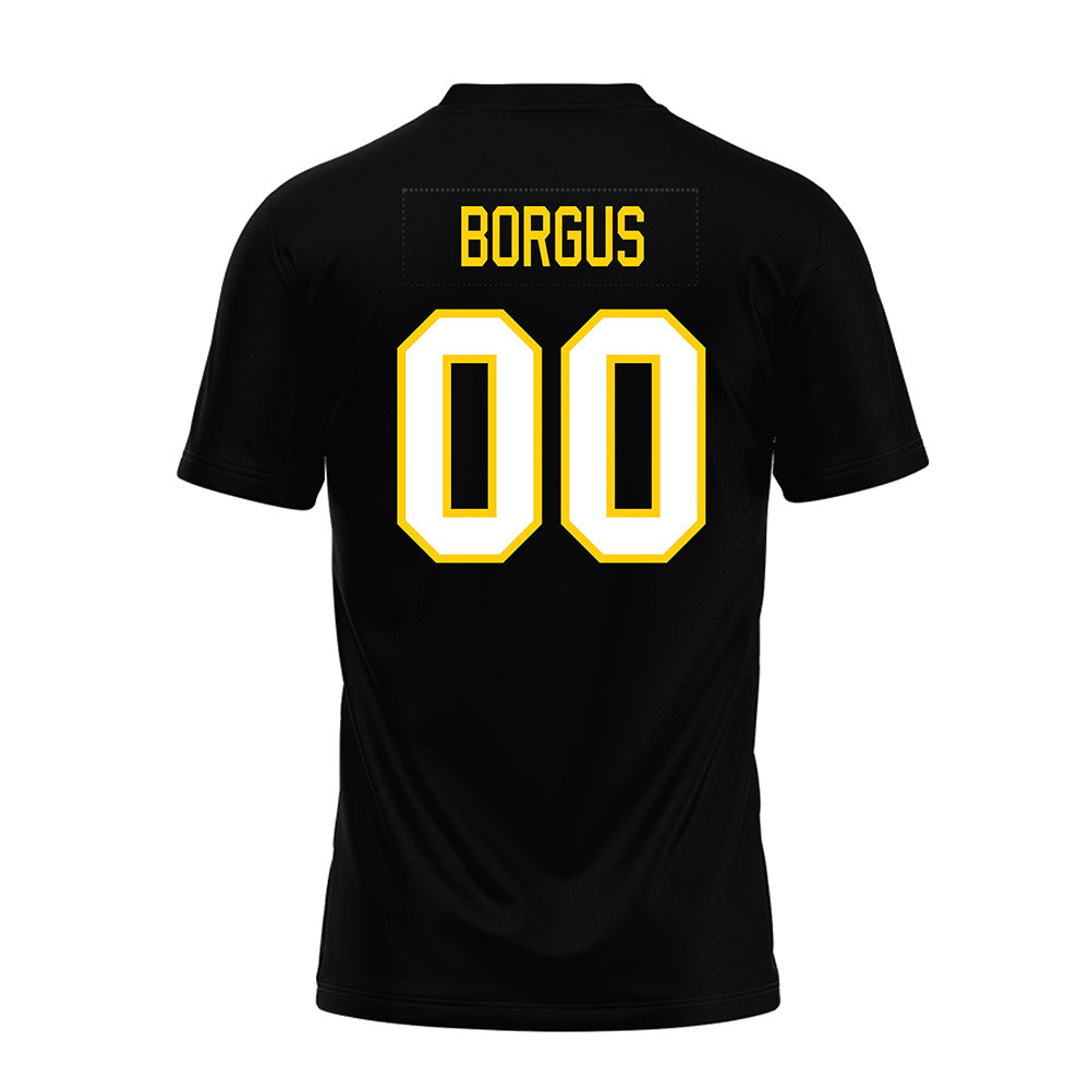Michigan Tech - NCAA Football : Bryce Borgus - Black Premium Football Jersey-1