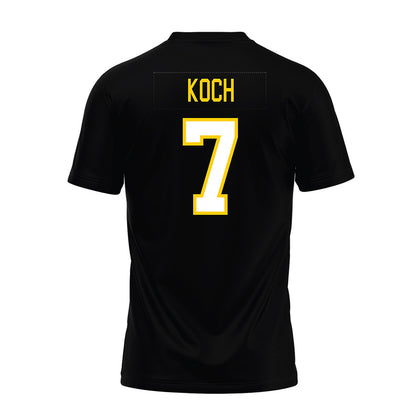 Michigan Tech - NCAA Football : Chase Koch - Black Premium Football Jersey-1
