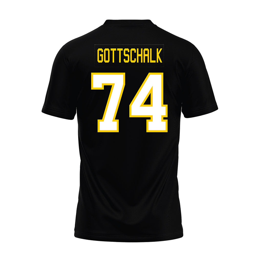 Michigan Tech - NCAA Football : Chris Gottschalk - Black Premium Football Jersey-1