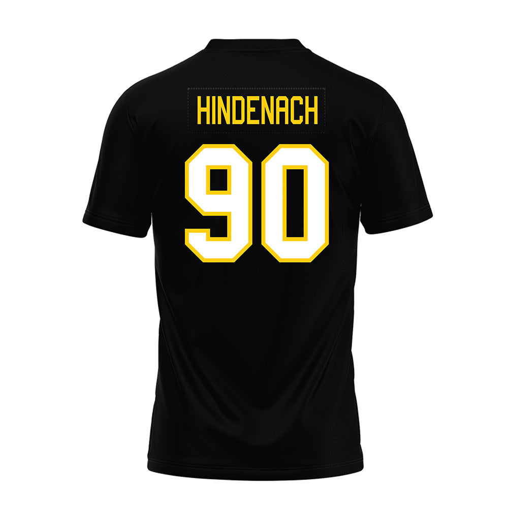 Michigan Tech - NCAA Football : Connor Hindenach - Black Premium Football Jersey