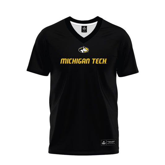 Michigan Tech - NCAA Football : Daniel Wylie - Black Premium Football Jersey-0