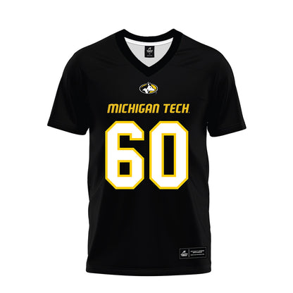 Michigan Tech - NCAA Football : Kevin Giuliani - Black Premium Football Jersey-0