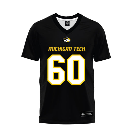 Michigan Tech - NCAA Football : Kevin Giuliani - Black Premium Football Jersey-0