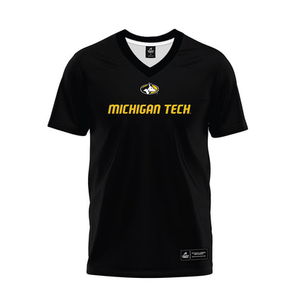 Michigan Tech - NCAA Football : Lane Gorzinski - Black Premium Football Jersey-0