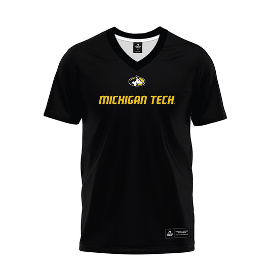 Michigan Tech - NCAA Football : Lane Gorzinski - Black Premium Football Jersey-0