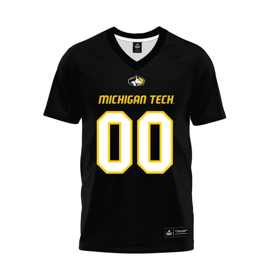 Michigan Tech - NCAA Football : Daniel Wylie - Black Premium Football Jersey-0