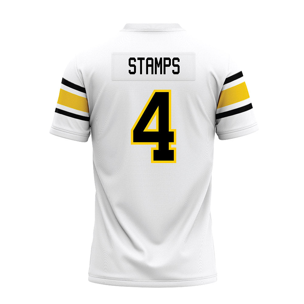 Michigan Tech - NCAA Football : Jamison Stamps - White Premium Football Jersey-1