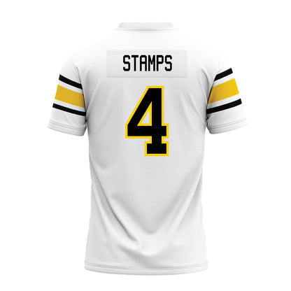 Michigan Tech - NCAA Football : Jamison Stamps - White Premium Football Jersey-1