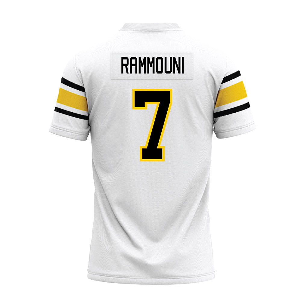 Michigan Tech - NCAA Football : Adam Rammouni - White Premium Football Jersey-1