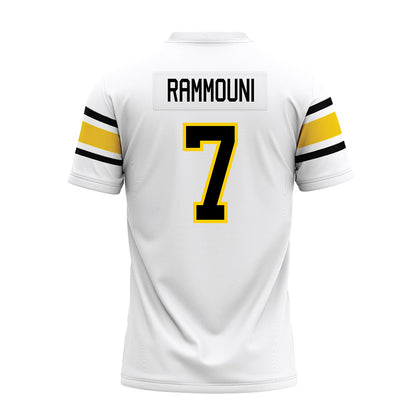 Michigan Tech - NCAA Football : Adam Rammouni - White Premium Football Jersey-1