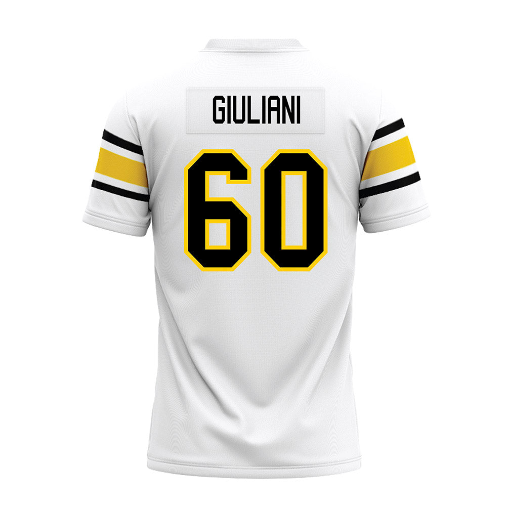Michigan Tech - NCAA Football : Kevin Giuliani - White Premium Football Jersey-1