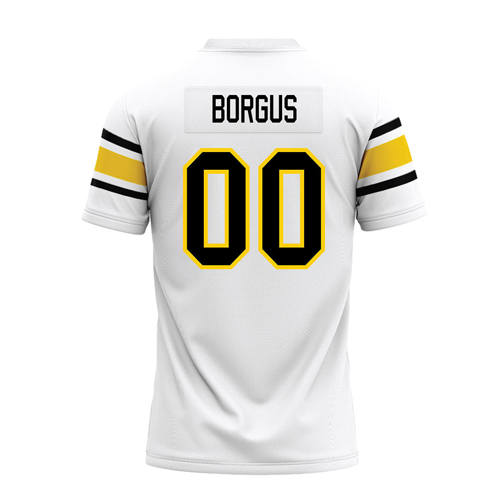 Michigan Tech - NCAA Football : Bryce Borgus - White Premium Football Jersey-1