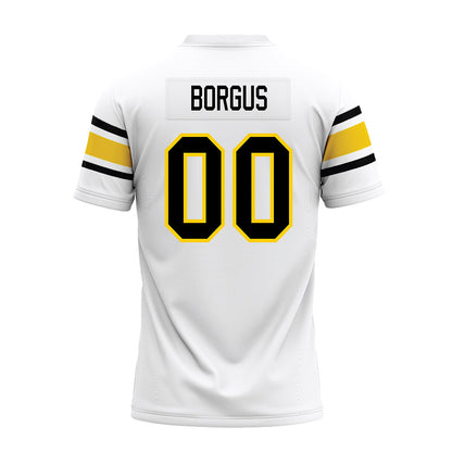Michigan Tech - NCAA Football : Bryce Borgus - White Premium Football Jersey-1