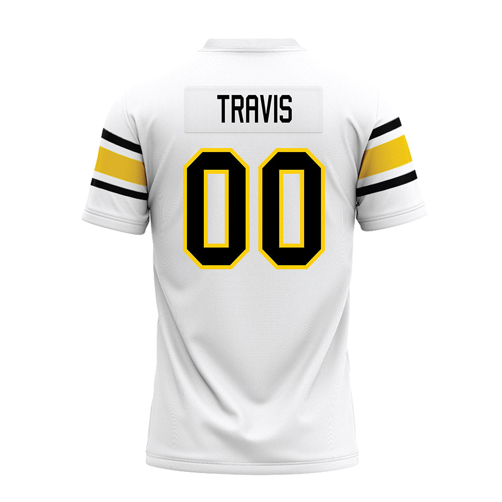 Michigan Tech - NCAA Football : Jiovanni Travis - White Premium Football Jersey-1