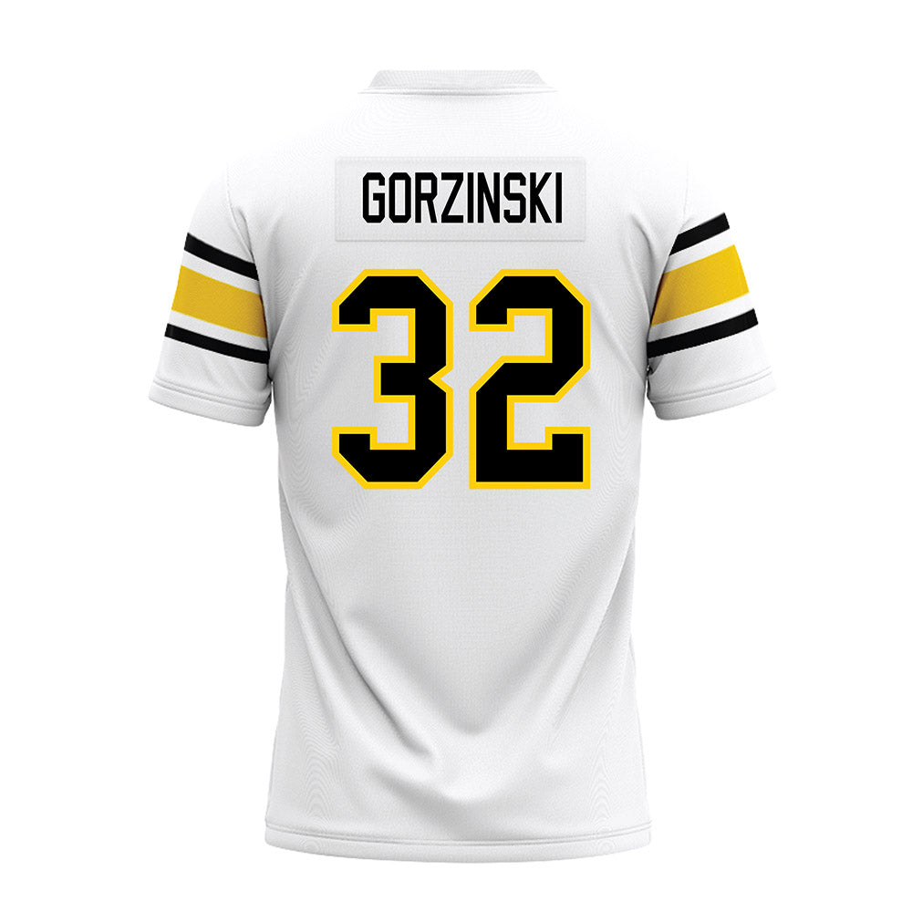Michigan Tech - NCAA Football : Luke Gorzinski - White Premium Football Jersey