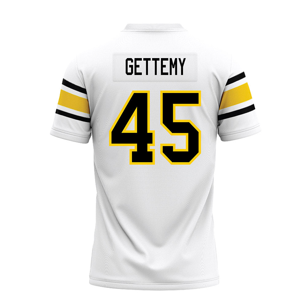 Michigan Tech - NCAA Football : Kyle Gettemy - White Premium Football Jersey-1
