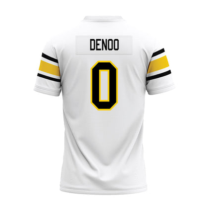 Michigan Tech - NCAA Football : Edem Denoo - White Premium Football Jersey-1