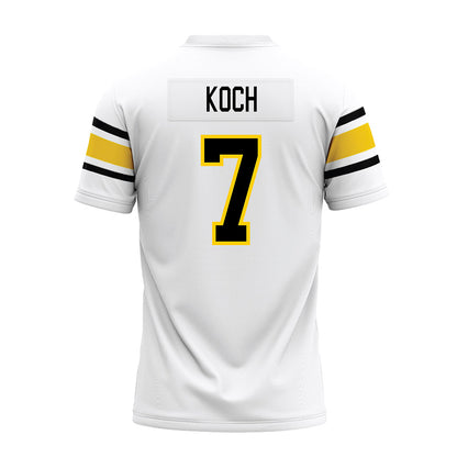 Michigan Tech - NCAA Football : Chase Koch - White Premium Football Jersey-1