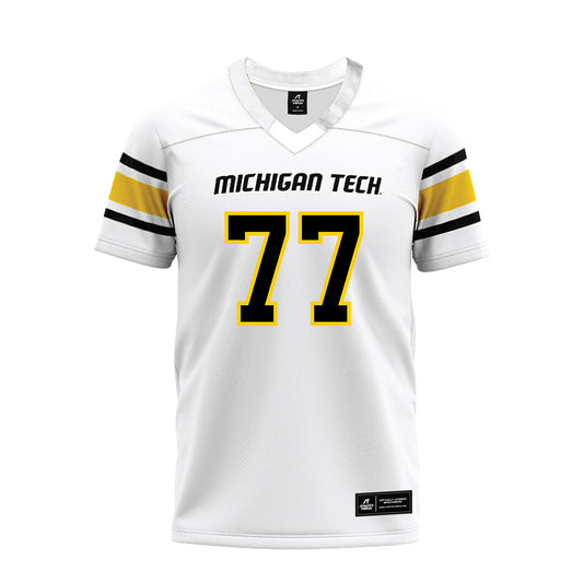 Michigan Tech - NCAA Football : Andrew Covert - White Premium Football Jersey