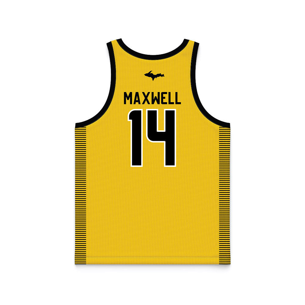 Michigan Tech - NCAA Women's Basketball : Kaitlyn Maxwell - Gold Basketball Jersey