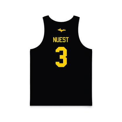 Michigan Tech - NCAA Women's Basketball : Dani Nuest - Black Basketball Jersey-1