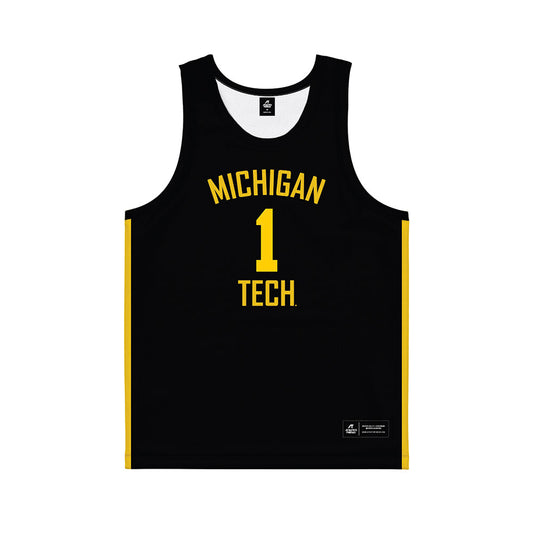 Michigan Tech - NCAA Women's Basketball : Abbie Pietila - Black Basketball Jersey-0