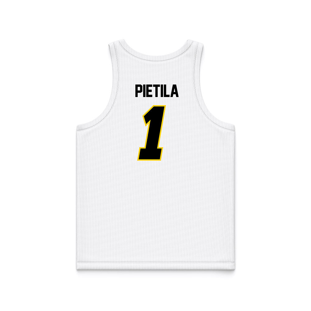 Michigan Tech - NCAA Women's Basketball : Abbie Pietila - White Basketball Jersey-1