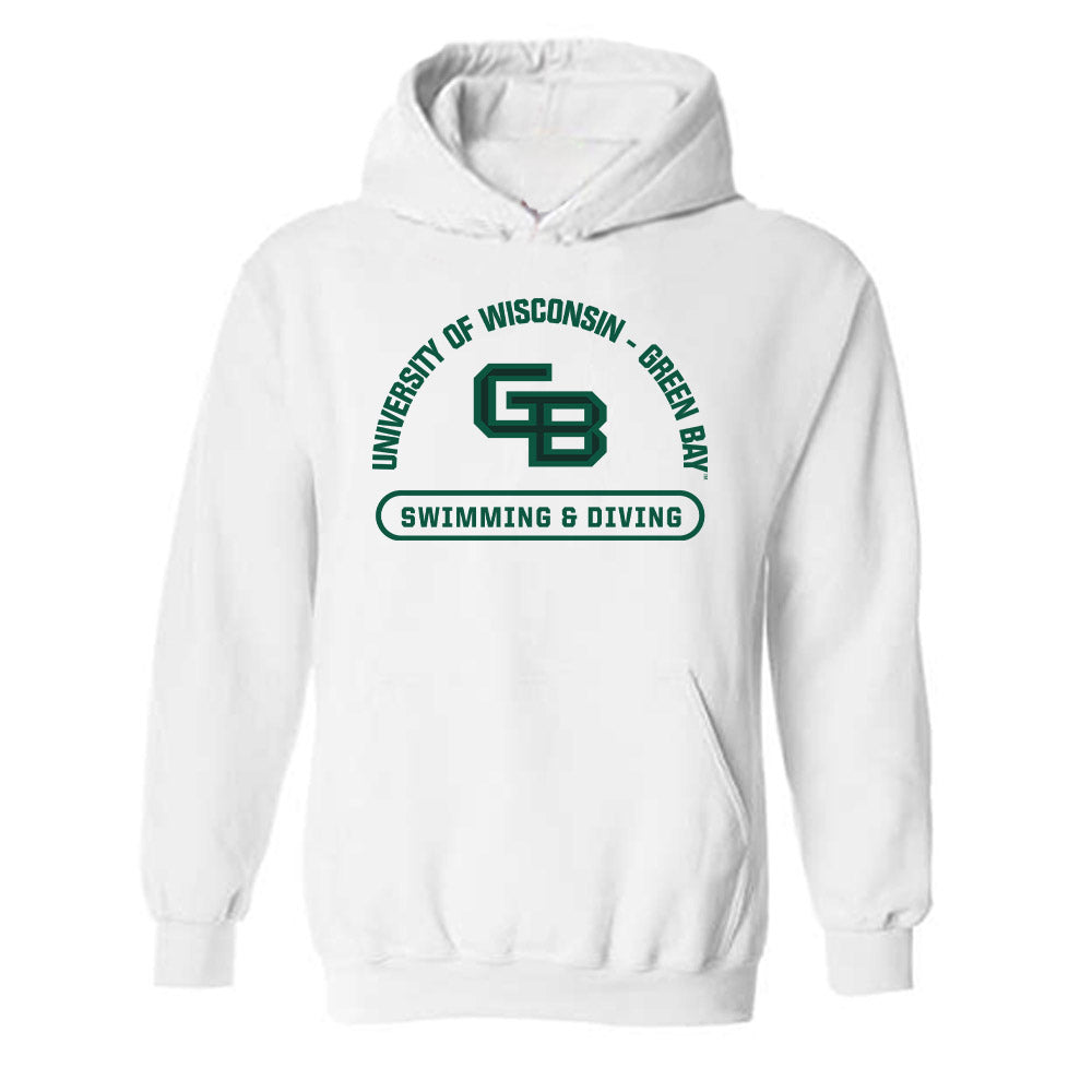 UW Green Bay - NCAA Men's Swimming & Diving : Zachariah King - Hooded Sweatshirt-0