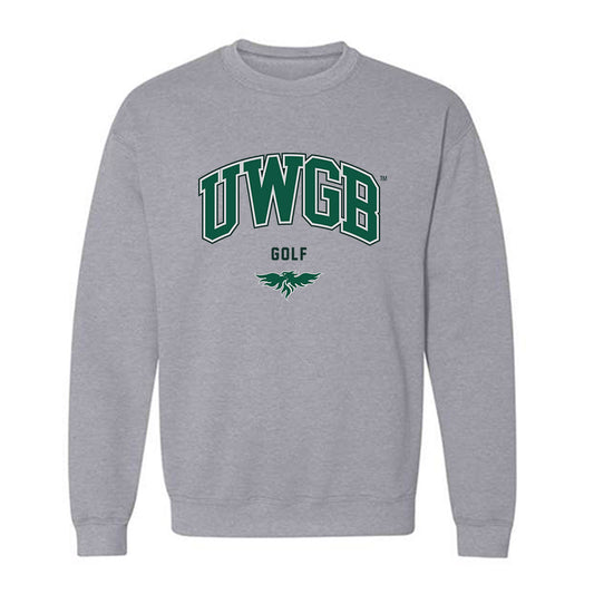 UW Green Bay - NCAA Women's Golf : Pink Mangan - Classic Shersey Crewneck Sweatshirt-0