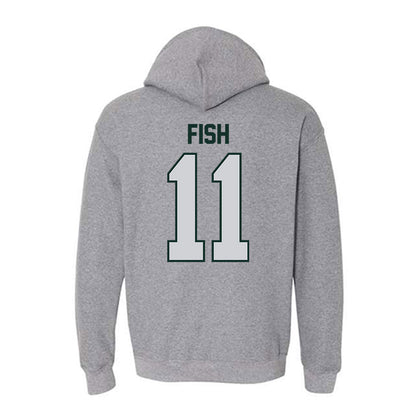 UW Green Bay - NCAA Women's Volleyball : Kirsten Fish - Classic Shersey Hooded Sweatshirt-1