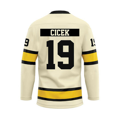 Michigan Tech - NCAA Men's Ice Hockey : Michael Cicek - Hockey Jersey-1