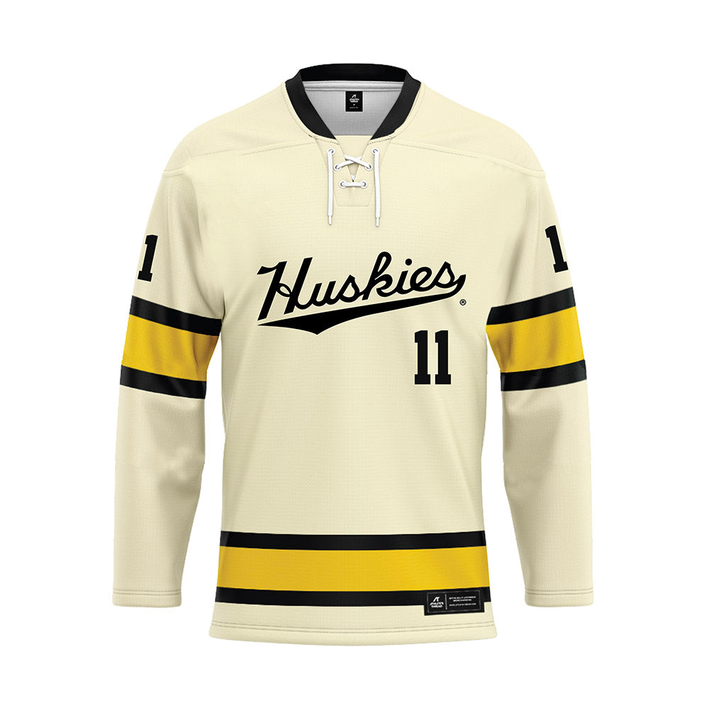 Michigan Tech - NCAA Men's Ice Hockey : Owen Baker - Hockey Jersey